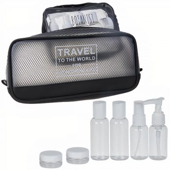 4722 TRAVEL ערכת בקבוקי אחסון לנסיעות משולב עם תיק כלי רחצה_auto_x2