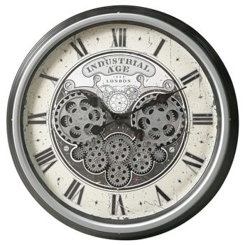 INDUSTRIAL AGE LONDON שעון קיר גלגלי שיניים קוטר 58 סמ 4838