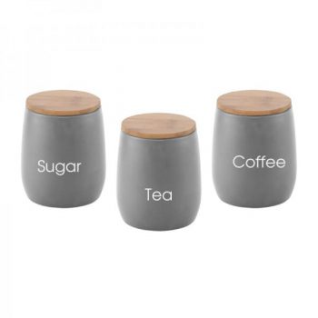 kr9505_gray_1_1 - קוקיז - סט 3 חלקים לאחסון סוכר קפה תה