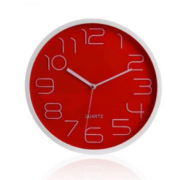 kr9753_red_1 - אומגה - שעון קיר מודרני שקט