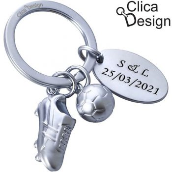 מחזיק מפתחות מתכת נעל כדורגל מבית Clica Design 4243