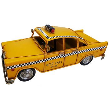 מכונית רטרו מונית צהובה 4464