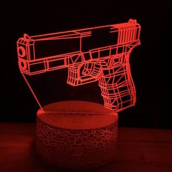 מנורת לילה בצורת אקדח